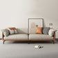 Grey Modern Loose Back Sofa & Chaise 23.68" H Pillow Top Armed Sofa, Genuine Leather Clearhalo 'furn' 'furn_sectionals' 'Furniture' 'furniture_sectionals' 'Living Room Furniture' 'Sectionals' 1200x1200_ffa406bf-cd72-4a06-948c-6a0b0636bb47
