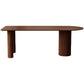 Mesa de comedor de madera sólida mesa de comedor de estilo contemporáneo para cocina casera