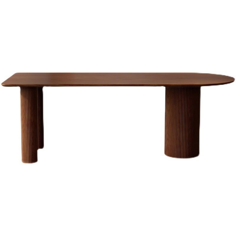 Mesa de comedor de madera sólida mesa de comedor de estilo contemporáneo para cocina casera