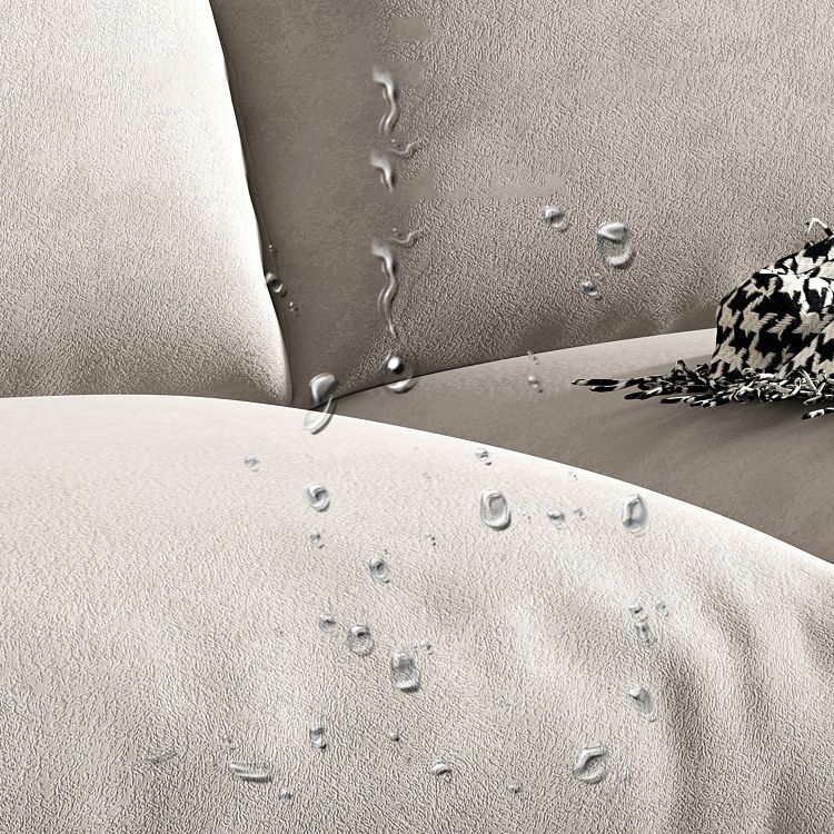 Sofá de 3 plazas de almohada con brazo cuadrado para sala de estar 35.43 "alto