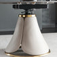 Casual Extendable Round Shape Table Sintered Stone Standard Dining Table for Kitchen Clearhalo ' dining_table' 'Dining Tables & Seating' 'Dining Tables' 'furn' 'furn_dining_table' 'Furniture' 'furniture_dining_table' 'Kitchen & Dining Furniture' 'kitchen&dining_furn' 'kitchen' 'kitchen_dining_table' 1200x1200_ffa5ec8a-5c28-4e6f-ba9a-440719b06ed3
