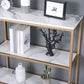 12 "W Modern Marble Console Table Accento resistente al pavimento Resistente Tavolo per Hall
