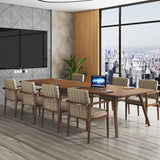 Rectangle Solid Pinewood Brown Tone Dining Table Simplicity 4 Legs Table for Dining Room Clearhalo ' dining_table' 'Dining Tables & Seating' 'Dining Tables' 'furn' 'furn_dining_table' 'Furniture' 'furniture_dining_table' 'Kitchen & Dining Furniture' 'kitchen&dining_furn' 'kitchen' 'kitchen_dining_table' 1200x1200_ffa96421-1d50-4c6b-bc01-9da5ec36ec07