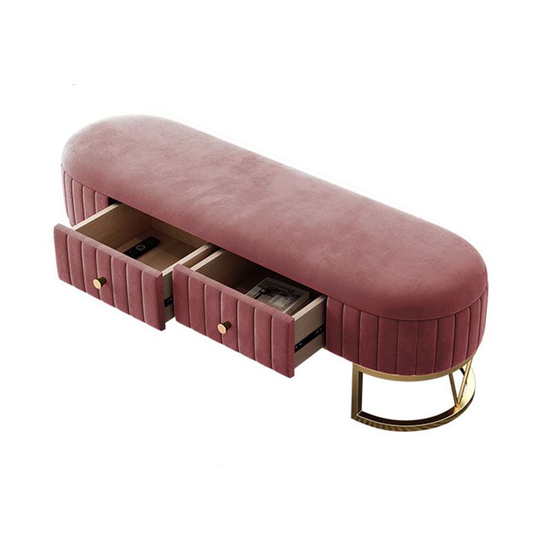 Banca moderna di posti a sedere ammortizzati ingresso ovale e panca per camera da letto, 18 "W