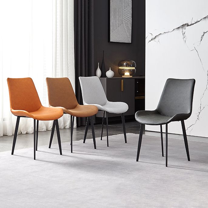 Industrial Style Metal Chair Kitchen Solid Back Dining Side Chairs (Set of 2) Clearhalo ' kitchen&dining_furn' 'Dining Chairs' 'Dining Tables & Seating' 'dining_chair' 'furn' 'furn_dining_chair' 'Furniture' 'furniture_dining_chair' 'Kitchen & Dining Furniture' 'kitchen' 1200x1200_ffafb02a-d5c5-419b-b108-90fe40d61cc6