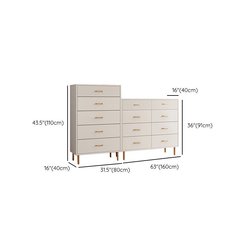Contemporary Bar Pulls Accent Chest Straight Legs White Accent Chest with Drawer Clearhalo 'Cabinets & Chests' 'cabinets_chests' 'furn' 'furn_cabinets_chests' 'Furniture' 'Living Room Furniture' 1200x1200_ffafe8bc-46ba-4279-9752-f137bd6999b0