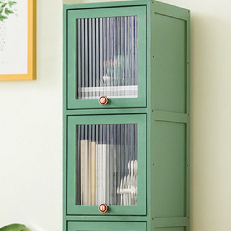 Bamboo Standard Bookcase Scandinavian Closed Back Bookshelf with Cabinets Clearhalo 'Bookcases' 'furn' 'furn_bookcases' 'Furniture' 'Office Furniture' 1200x1200_ffb0b0f6-a02e-47c7-b3f0-1dfd4aefe523