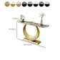 Glam Stone Console Accent Table Metal Console Sofa Table for Hall
