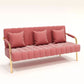 Contemporary Glam Velvet Sofa with Tuxedo Arm 58' Wide 72' High Clearhalo 'furn' 'furn_sofas' 'Furniture' 'furniture_sofas' 'kitchen' 'kitchen_sofas' 'Living Room Furniture' 'Sofa' 'sofas' 1200x1200_ffb6b6d0-9726-4609-86cf-4717ddeb7d3e