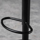Scandinave Metal Barstool Adjustable PU Leather Barstools en finition mate pour intérieur