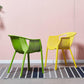 Nordic Style Arm Side Chairs Windsor Back Side Chair with Plastic Legs for Kitchen