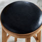 Contemporary Style Bar-stool Round Counter Bar Stool with Wooden Legs for Kitchen Clearhalo 'Bar Furniture' 'Bar Stools' 'bar_stools' 'furn' 'furn_bar_stools' 'Furniture' 'furniture_bar_stools' 'Kitchen & Dining Furniture' 1200x1200_ffbc689e-bc42-48f7-9a15-ff1cfe2a9a51
