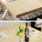 Contemporáneo 1/2/5 Piezas Muebles Rectángulo Comedor de madera maciza Juego en natural