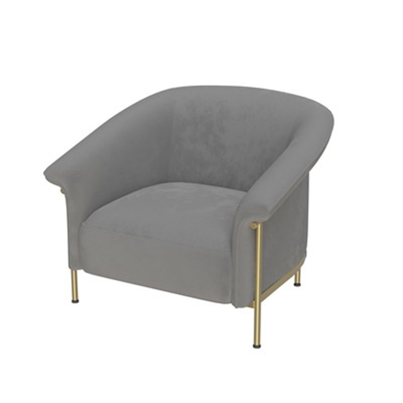 現代の湾曲したソファウール埋め込み型アームソファ幅35.43インチ幅