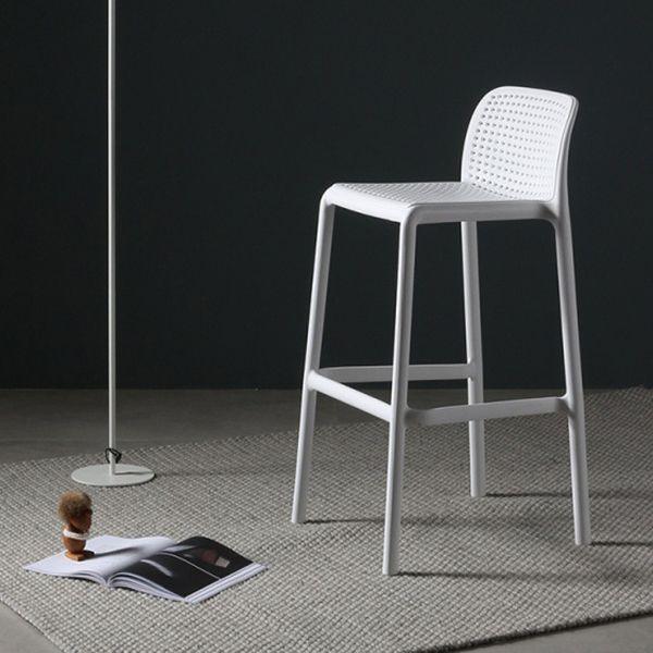 Contemporary Bristol Stackable Stool Matte Finish Plastic Barstool Clearhalo 'Bar Furniture' 'Bar Stools' 'bar_stools' 'furn' 'furn_bar_stools' 'Furniture' 'furniture_bar_stools' 'Kitchen & Dining Furniture' 1200x1200_ffbe02b7-88e9-4902-923d-abc76f633042