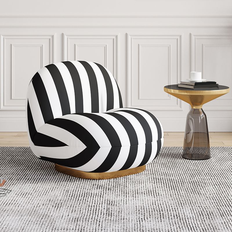 Solid Wood Chair Round Base Style Lounge Accent Chair for Living Room Clearhalo 'Accent Chairs' 'accent_chairs' 'Chairs & Seating' 'furn' 'furn_accent_chairs' 'Furniture' 'Living Room Furniture' 1200x1200_ffbef8f6-445b-4781-937c-d2dcf8bd64c9