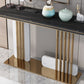 Console rettangolo in marmo glam Tabella 1-scaffale 31,5 "tavolo di accento alto