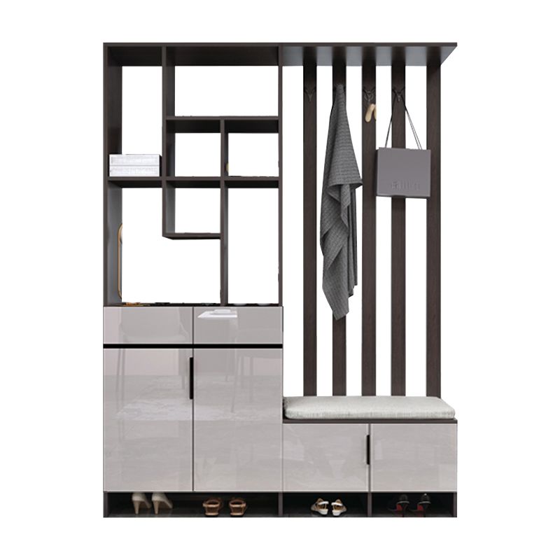 Modern Wooden 13.77" Wide Accent Cabinet with Drawers and Shelves Clearhalo 'Cabinets & Chests' 'cabinets_chests' 'furn' 'furn_cabinets_chests' 'Furniture' 'Living Room Furniture' 1200x1200_ffc224c0-f0da-49e6-8d5a-5674e66e9c4f