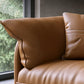Coussins de salon en cuir authentique moderne
