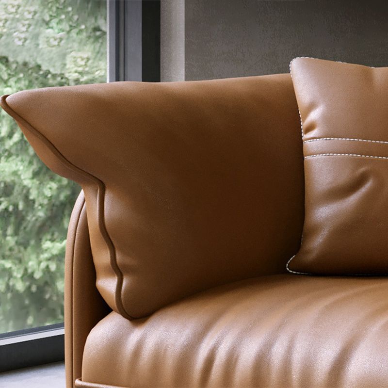 Coussins de salon en cuir authentique moderne