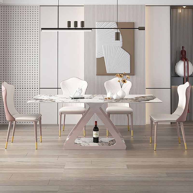 Leather Dining Side Chair Scandinavian Design Solid Back Armless Dining Chairs Clearhalo 'Dining Chairs' 'Dining Tables & Seating' 'dining_chair' 'furn' 'furn_dining_chair' 'Furniture' 'Kitchen & Dining Furniture' 1200x1200_ffc42f57-7d32-4c32-8846-d7c9fa32b75c