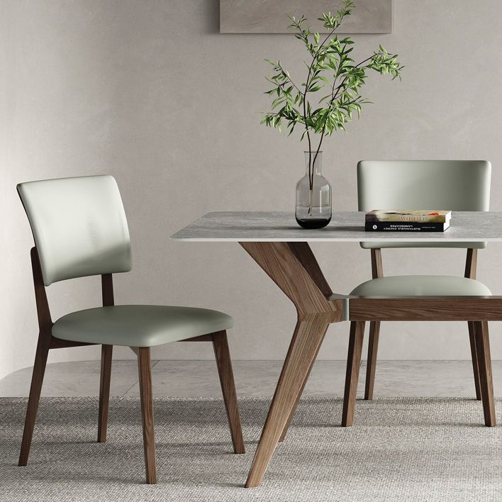 Medieval Modern Stone Dining Table Trestle Base Table for Dining Room Clearhalo 'Dining Tables & Seating' 'Dining Tables' 'dining_table' 'furn' 'furn_dining_table' 'Furniture' 'Kitchen & Dining Furniture' 1200x1200_ffc45d63-fb01-4cab-98cd-daf2f527b006
