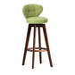Scandinavia Style Bar-stool with Swivel Wooden Legs Round Seat for Kitchen Bar Clearhalo 'Bar Furniture' 'Bar Stools' 'bar_stools' 'furn' 'furn_bar_stools' 'furniture_bar_stools' 'Kitchen & Dining Furniture' 'kitchen&dining_furn' 'kitchen' 'kitchen_furn' Furniture' 1200x1200_ffc66cea-30af-4fb9-9b9b-bd78e354c682