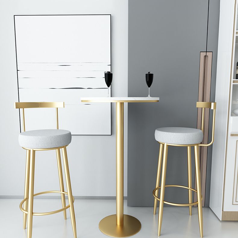Glam Style Velvet Cushion Stool Low Back Bar Stool with Metal Leg Clearhalo 'Bar Furniture' 'Bar Stools' 'bar_stools' 'furn' 'furn_bar_stools' 'furniture_bar_stools' 'Kitchen & Dining Furniture' 'kitchen&dining_furn' 'kitchen' 'kitchen_furn' Furniture' 1200x1200_ffc6c145-6e73-4cea-b7d1-19fed0f1d142