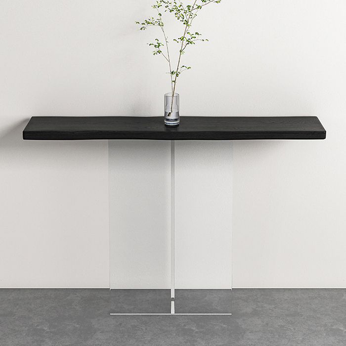 Console rettangolo contemporanea acrilica con console 11,8 ".