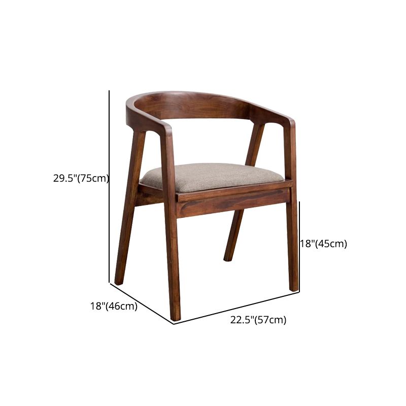 Modern Solid Wood Kitchen and Dining Room Chair Open Back Dining Side Chair Clearhalo 'Dining Chairs' 'Dining Tables & Seating' 'dining_chair' 'furn' 'furn_dining_chair' 'Furniture' 'furniture_dining_chair' 'Kitchen & Dining Furniture' 1200x1200_ffc95aa0-e0bf-499d-9031-f59e7c2ad916