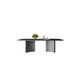 Black and Silver Dinner Room Kitchen Table Contemporary Dining Table