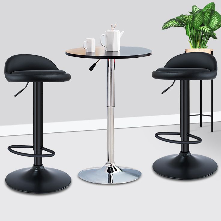 Black Modern Metal Bar Stool Adjustable Footrest Low Back Indoor Stool Clearhalo 'Bar Furniture' 'Bar Stools' 'bar_stools' 'furniture_bar_stools' 'Kitchen & Dining Furniture' 'kitchen&dining_furn' 'kitchen' 'kitchen_furn' Furniture' 1200x1200_ffc9e261-12c9-42f1-ba25-563486c6bc67