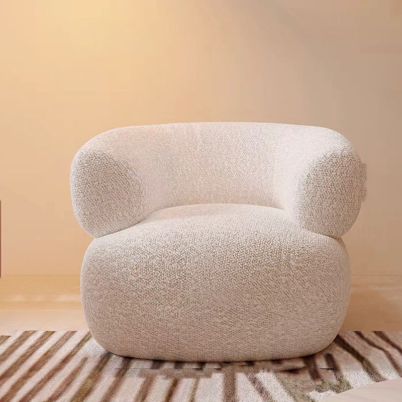 Divano in stile moderno letto curvo curvo con cuscini di spugna riempiti con bracciolo inclinato