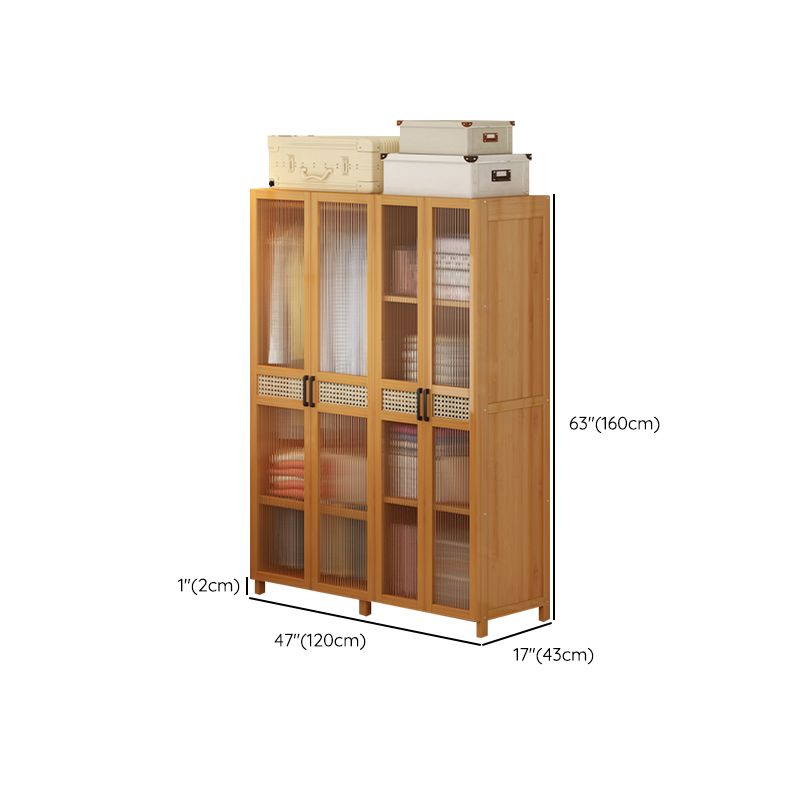 Modern Style Wardrobe Cabinet Wood Clothes Rail Wardrobe Armoire with Legs Clearhalo 'Armoires & Wardrobes' 'armoires_wardrobes' 'Bedroom Furniture' 'furn' 'furn_armoires_wardrobes' 'Furniture' 1200x1200_ffcc7ea7-0b40-474b-8738-ad77cf924555
