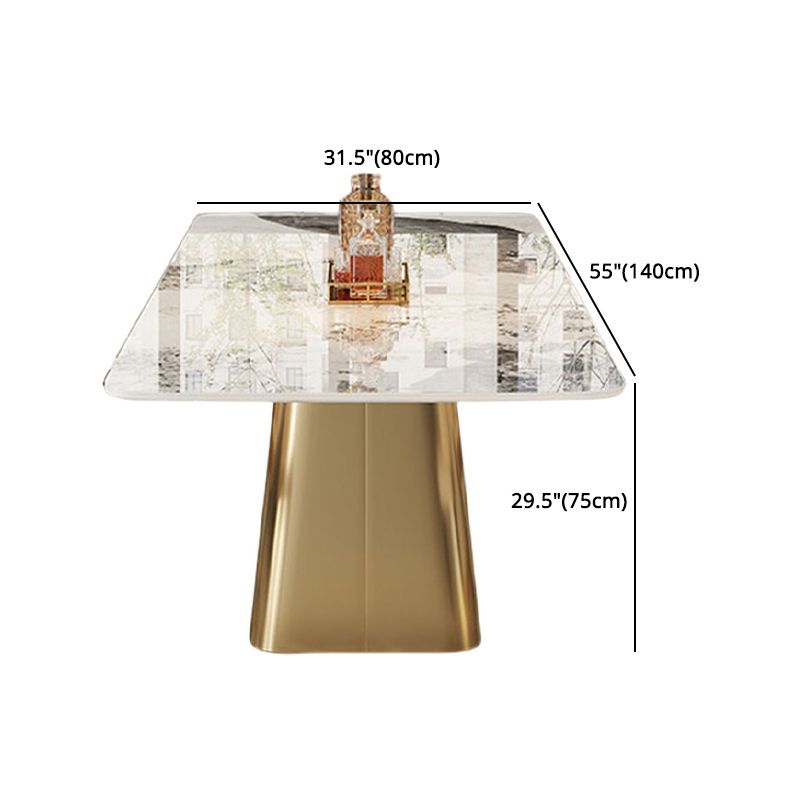 Contemporary Style 1/3/4/7 Pieces Dining Set Rectangular Sintered Stone Dining Table Set Clearhalo 'Dining Room Sets' 'Dining Tables & Seating' 'dining_room_set' 'furn' 'furn_dining_room_set' 'Furniture' 'furniture_dining_room_set' 'Kitchen & Dining Furniture' 'kitchen&dining_furn' 'kitchen' 1200x1200_ffcdf1ae-416a-40f2-ae5e-de9049f44352