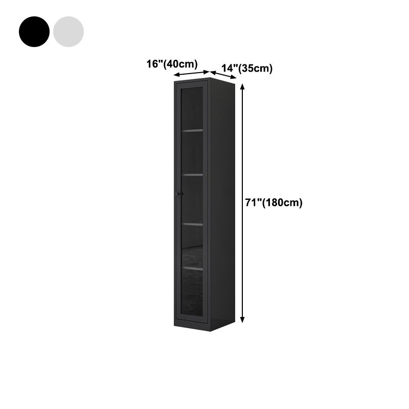Scandinavian Style Bookcase with Door Shelf Bookcase for Home and Office Clearhalo 'Bookcases' 'furn' 'furn_bookcases' 'Furniture' 'furniture_bookcases' 'Office Furniture' 1200x1200_ffce38bb-bded-41f0-98f0-da8cb16bf2ab