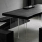 Pine Solid Wood Dining Room Collection Modern Rectangle with Acrylic Double Pedestal Table Clearhalo 'Dining Tables & Seating' 'Dining Tables' 'dining_table' 'furn' 'furn_dining_table' 'Furniture' 'furniture_dining_table' 'Kitchen & Dining Furniture' 'kitchen' 'kitchen_dining_table' 1200x1200_ffd1daec-939e-41dd-ba83-6142a1dc7c1e