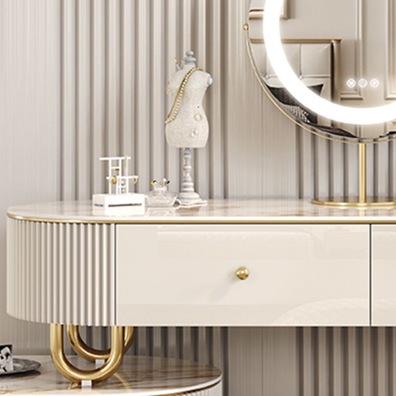 30.7 "lange kaptafel ingesteld met 4 laden ijdelheid in het wit