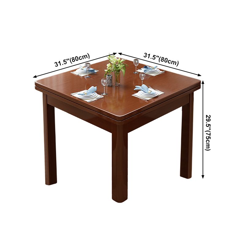 Industrial Square Brown Dining Table Solid Wood Standard Dining Table for Kitchen Clearhalo ' dining_table' 'Dining Tables & Seating' 'Dining Tables' 'furn' 'furn_dining_table' 'Furniture' 'furniture_dining_table' 'Kitchen & Dining Furniture' 'kitchen&dining_furn' 'kitchen' 'kitchen_dining_table' 1200x1200_ffd31481-79e3-4ea3-9026-60a486739d0e