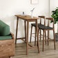 Table de pub rectangulaire de 1/3 pièces modernes ensemble de comptoirs en bois pour salle à manger