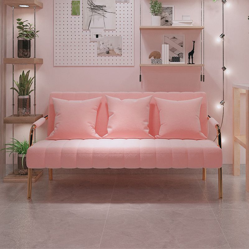 Contemporary Glam Velvet Sofa with Tuxedo Arm 58' Wide 72' High Clearhalo 'furn' 'furn_sofas' 'Furniture' 'furniture_sofas' 'kitchen' 'kitchen_sofas' 'Living Room Furniture' 'Sofa' 'sofas' 1200x1200_ffd55d82-1195-4e74-a7be-675266272250