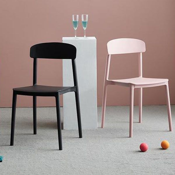 Modern Stackable Plastic Chair Open Back Dining Side Chair for Dining Room Clearhalo 'Dining Chairs' 'Dining Tables & Seating' 'dining_chair' 'furn' 'furn_dining_chair' 'Furniture' 'furniture_dining_chair' 'Kitchen & Dining Furniture' 1200x1200_ffd5ef9e-fc5d-4144-a181-70bd9da72af1