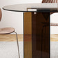 Tempered Glass Dining Table for Restaurant Modern Free Form Table with Double Pedestal Clearhalo 'Dining Tables & Seating' 'Dining Tables' 'dining_table' 'furn' 'furn_dining_table' 'Furniture' 'furniture_dining_table' 'Kitchen & Dining Furniture' 'kitchen' 'kitchen_dining_table' 1200x1200_ffd6fe0c-72ee-433a-ac25-c4a33ce95fa2