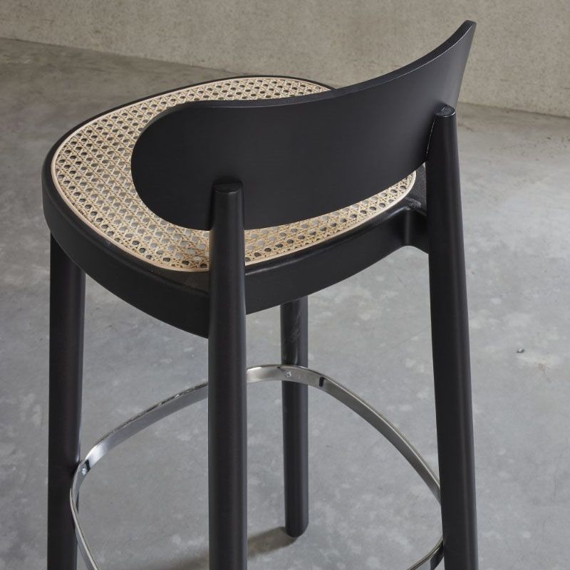 Contemporary Style Wood Counter Chair Footrest Counter Stool for Restaurant Clearhalo 'Bar Furniture' 'Bar Stools' 'bar_stools' 'furn' 'furn_bar_stools' 'Furniture' 'Kitchen & Dining Furniture' 1200x1200_ffd7684b-d6b3-4523-ad70-6ec4972e6f12