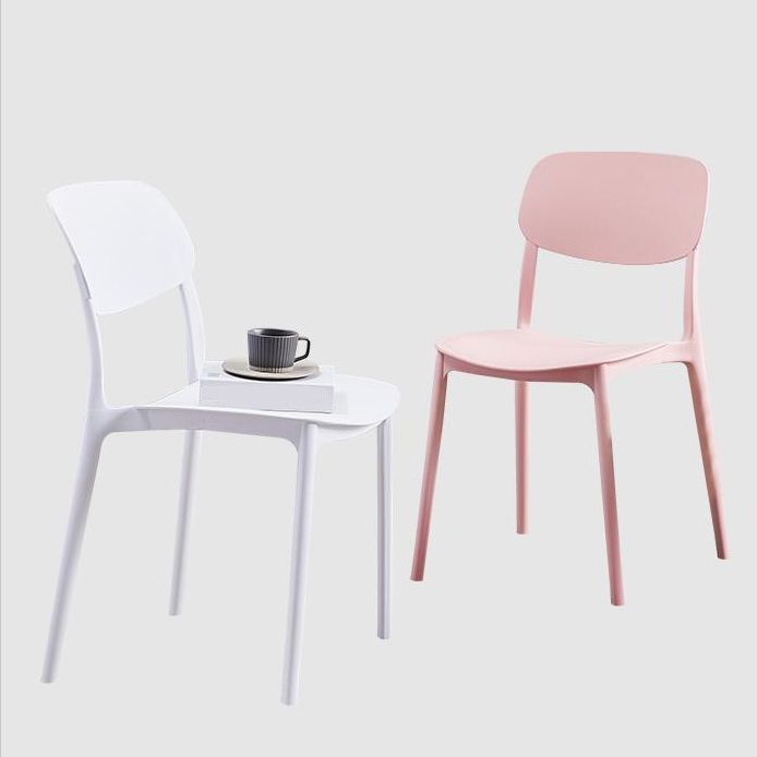 Contemporary Plastic Armless Chair Open Back Kitchen Dining Room Chair Clearhalo 'Dining Chairs' 'Dining Tables & Seating' 'dining_chair' 'furn' 'furn_dining_chair' 'Furniture' 'furniture_dining_chair' 'Kitchen & Dining Furniture' 1200x1200_ffd83e58-b629-4c56-97c5-561d9cbd9a15