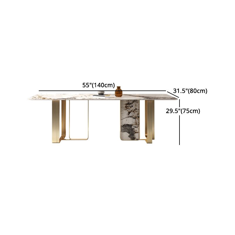 Glam Style Sintered Stone Dining Set 1/2/3/5/6 Pieces Dining Set for Dining Areas Clearhalo 'Dining Room Sets' 'Dining Tables & Seating' 'dining_room_set' 'furn' 'furn_dining_room_set' 'Furniture' 'furniture_dining_room_set' 'Kitchen & Dining Furniture' 1200x1200_ffd8cde4-9df2-4ef7-88f8-8f63d54b9bc1