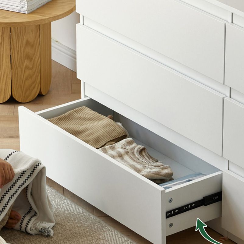 Madera de ingeniería contemporánea almacenamiento vertical para el cofre de dormitorio con cajones