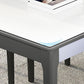 Glass Dining Table Mid-Century Style 4 Legs Base Rectangle Table for Dining Room Clearhalo ' dining_table' 'Dining Tables & Seating' 'Dining Tables' 'furn' 'furn_dining_table' 'Furniture' 'furniture_dining_table' 'Kitchen & Dining Furniture' 'kitchen&dining_furn' 'kitchen' 'kitchen_dining_table' 1200x1200_ffdb299d-669d-4efe-809b-cc512ef74406