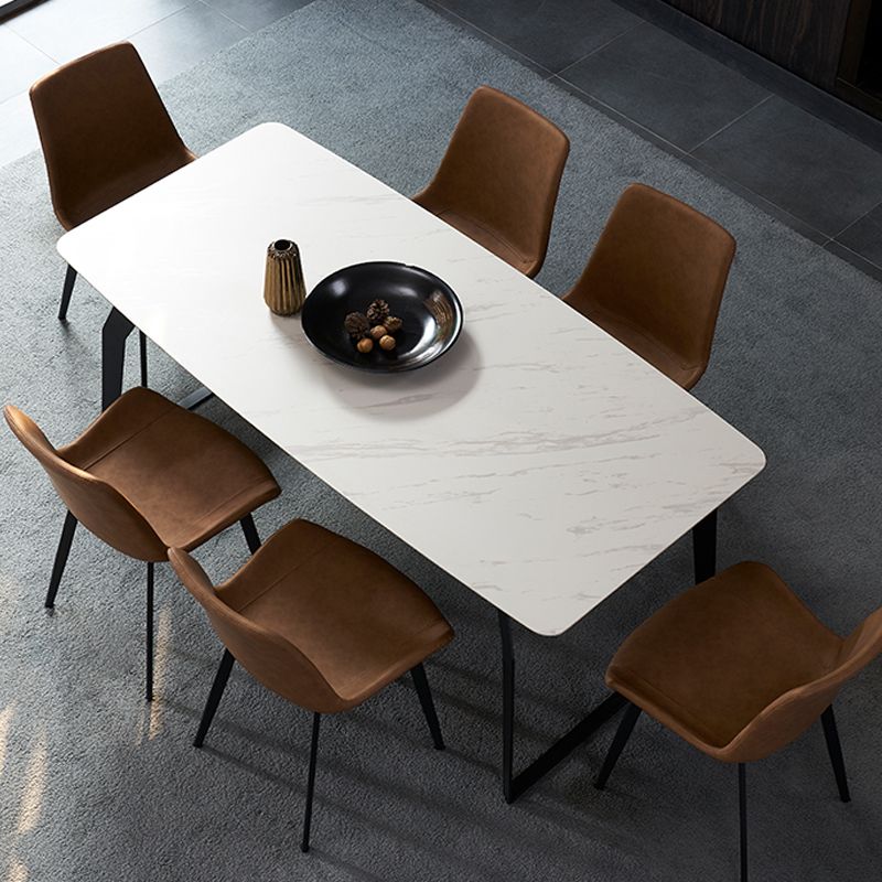 Modern 1/4/5/6/7 Pieces Furniture White Rectangle Sintered Stone Dining Room Set Clearhalo 'Dining Room Sets' 'Dining Tables & Seating' 'dining_room_set' 'furn' 'furn_dining_room_set' 'Furniture' 'furniture_dining_room_set' 'Kitchen & Dining Furniture' 'kitchen&dining_furn' 'kitchen' 1200x1200_ffdc75b4-e275-4b53-8bb7-22a9b8353d53