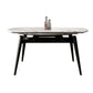 White Stone Dining Site Table Modern Round 4 Legs Dining Table Clearhalo 'Dining Tables & Seating' 'Dining Tables' 'dining_table' 'furn' 'furn_dining_table' 'Furniture' 'Kitchen & Dining Furniture' 1200x1200_ffdd78bf-0693-4d36-96ee-2a608c548fc5